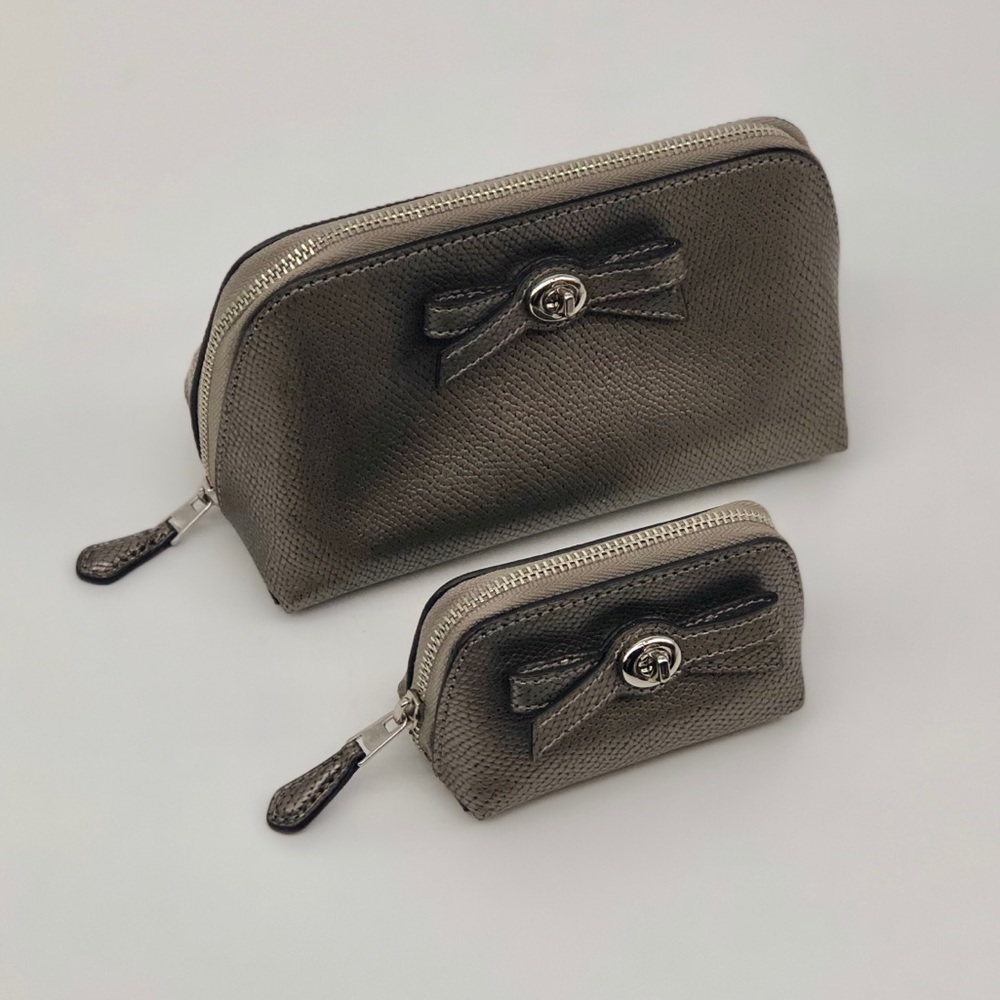 COACH 2 piece cosmetics bag